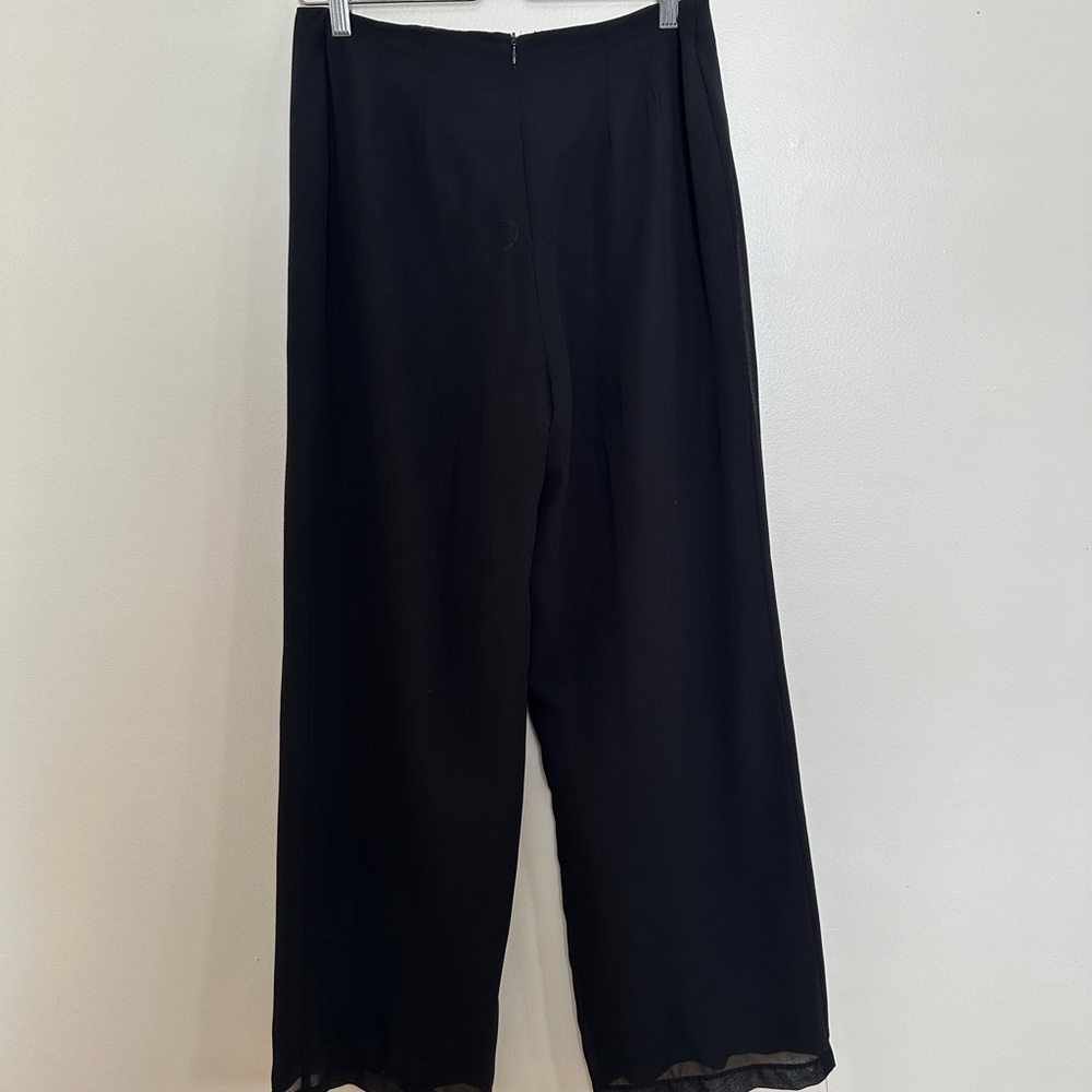 Vintage “Moonlighting”Black Straight Leg Dress Pants - Size 11/12 - Picture 6 of 9